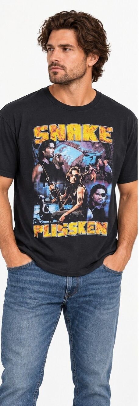 American Classics Snake Plissken Escape From New York Mens Graphic T-Shirt L